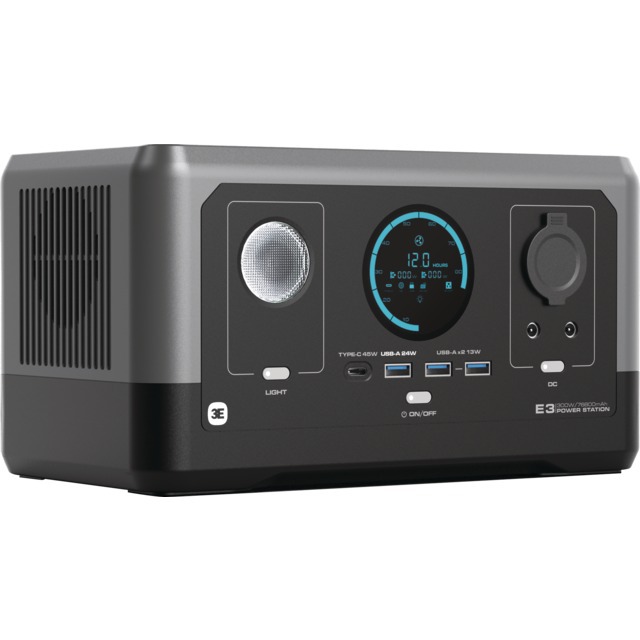 Station Electrique Mobile E3 - 285WH - Sortie AC 300W E3